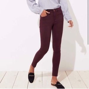 LOFT Maroon Jean Legging
